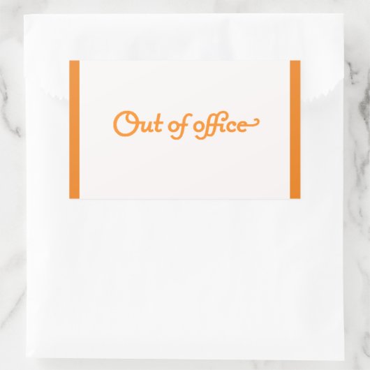 不在休暇作業過負荷式U 長方形シール (バッグ)