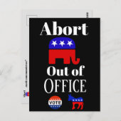 不在時のGOPポストカードの中止 ポストカード (正面/裏面)