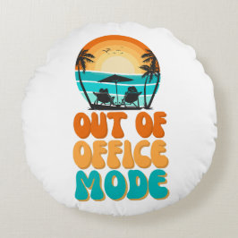 不在時モード ラウンドクッション