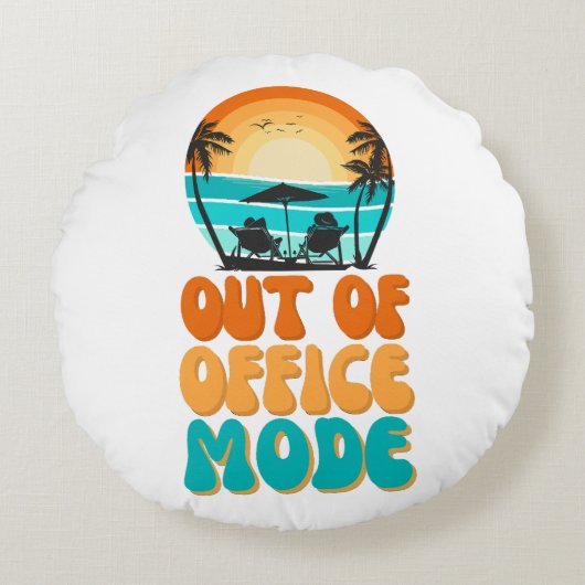 不在時モード ラウンドクッション (正面)