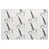 不均一なバー生地の体操ワードアート ファブリック (ファットクウォーター)