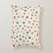 不均一な散乱水玉模様ベクトルシームレスパターン アクセントクッション (裏面(縦))