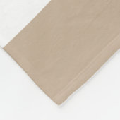 不均一ストライプな – トープ、白黒 フリースブランケット (角)