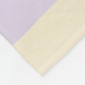 不均一ストライプな – パステルピンク、黄、紫 フリースブランケット (角)