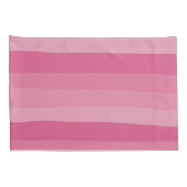 不均一ストライプな – ピンク 枕カバー (裏面-右)