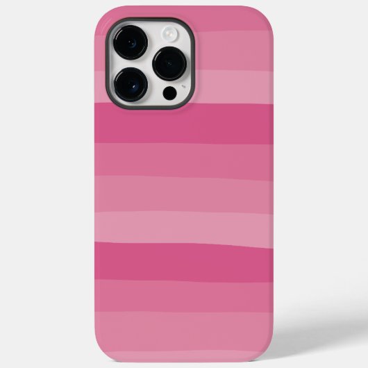 不均一ストライプな – ピンク Case-Mate iPhoneケース (裏面)