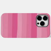 不均一ストライプな – ピンク Case-Mate iPhoneケース (裏面 (横))