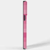 不均一ストライプな – ピンク Case-Mate iPhoneケース (裏面 / 右)