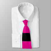 不均一ストライプな – マゼンタとブラック ネクタイ (タイ)