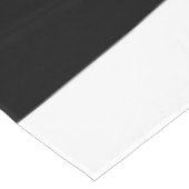 不均一ストライプな – 白黒 テーブルクロス (アングル)