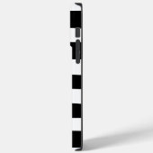 不均一ストライプな – 白黒 Case-Mate iPhoneケース (裏面 / 左)