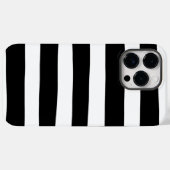 不均一ストライプな – 白黒 Case-Mate iPhoneケース (裏面 (横))