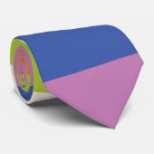 不均一ストライプな – 青、オレンジ、紫、緑、および ネクタイ (ロール)