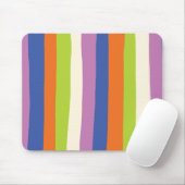 不均一ストライプな – 青、オレンジ、紫、緑、および マウスパッド (マウス)