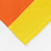 不均一ストライプな – 黒、ピンク、オレンジ、黄色 フリースブランケット (角)