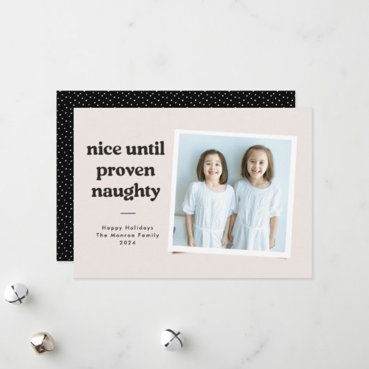 不埒な写真カード - ブラック シーズンカード (正面/裏面インサイチュ)