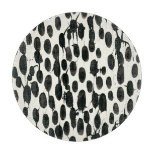 不変I  の黒い水彩画 カッティングボード