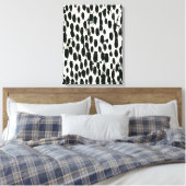 不変I |黒い水色 キャンバスプリント (インサイチュ (寝室))