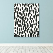 不変I |黒い水色 キャンバスプリント (インサイチュ (ウッドフロア))