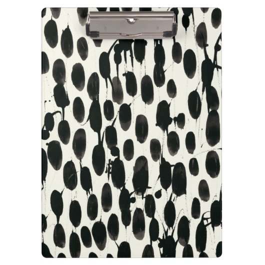 不変I |黒い水色 クリップボード (正面)