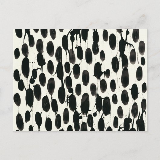 不変I |黒い水色 ポストカード (正面)