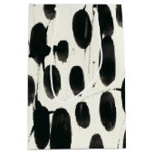 不変I |黒い水色 ミディアムペーパーバッグ (正面)