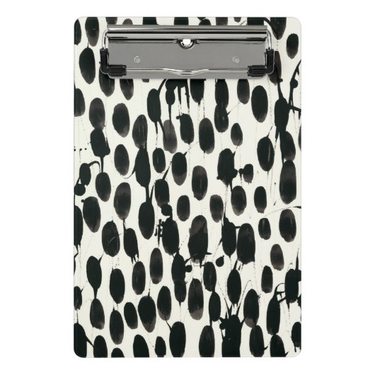 不変I |黒い水色 ミニクリップボード (正面)