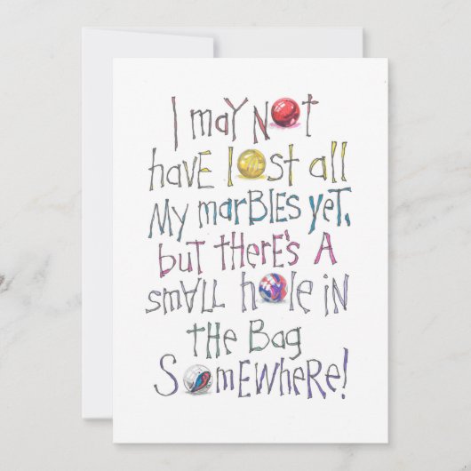 不失った正 ノートカード (正面)