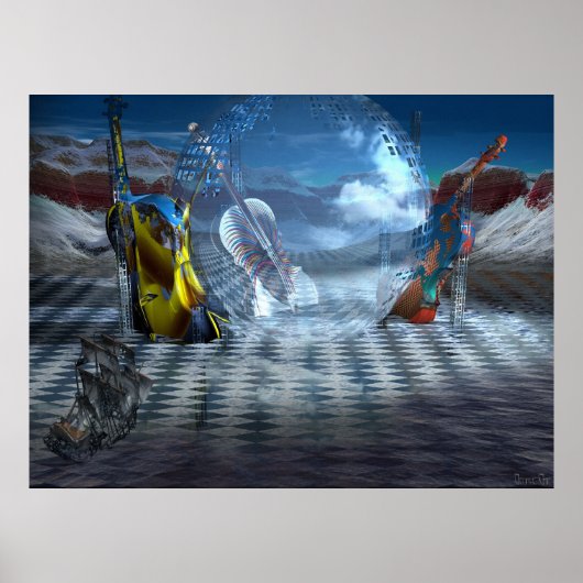 不失った調和美しい ポスター (正面)