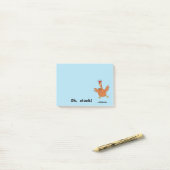 不安おもしろいチキンプリン鶏の恋人ああブロック ポストイット (デスク上)