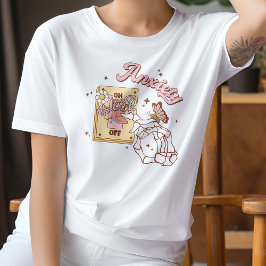 不安がオフに切り替わるメンタルヘルスの問題 Tシャツ