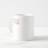 不安だなんて言ったらこうなる ステッカー コーヒーマグカップ (正面左)