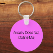 不安で心が定まらない キーホルダー (正面)