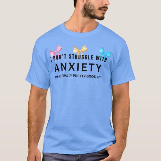 不安とうまく付き合える 不安ギフト Tシャツ (正面)