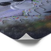 不安なアーティストのアートプリント ポスター (角)