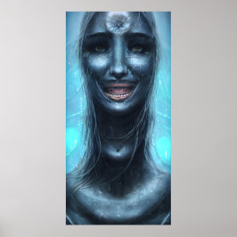 不安なスマイル10 - A.I.ポスター ポスター