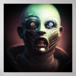 不安なスマイル5 - A.I.ポスター ポスター