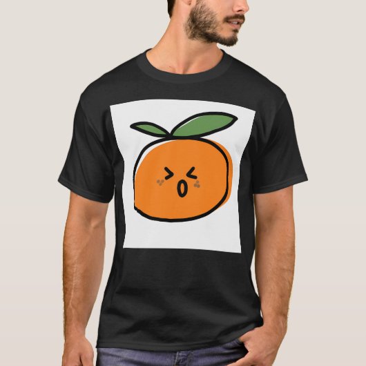不安なタンジェリン Tシャツ (正面)