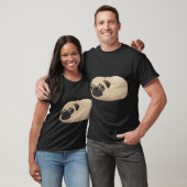 不安なポテト かわいいパグの日常 Tシャツ (ユニセックス)
