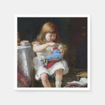 不安な小さな母親