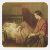 不安な時間 スクエアシール (正面)