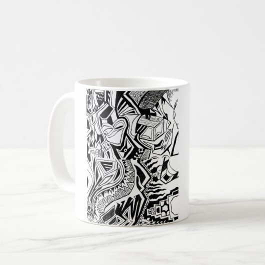 不安な洞察 コーヒーマグカップ (正面左)