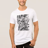不安な洞察 トライブレンドTシャツ (正面)
