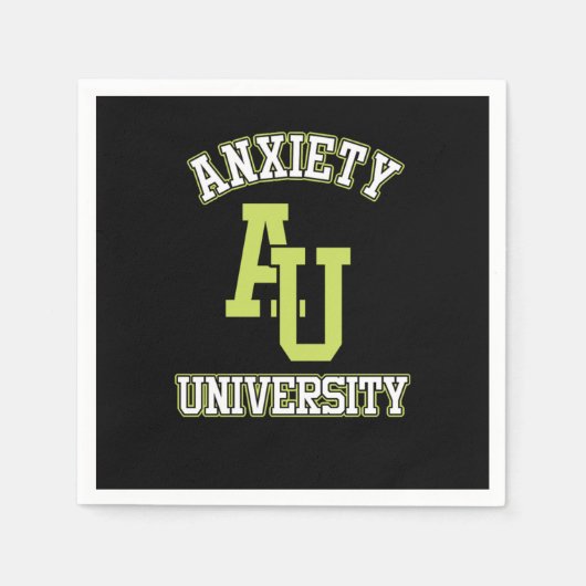 不安な社会的恐怖反社会的イントロバート障害 スタンダードカクテルナプキン (正面)