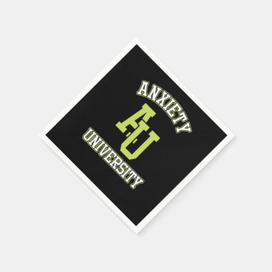 不安な社会的恐怖反社会的イントロバート障害 スタンダードカクテルナプキン (角)