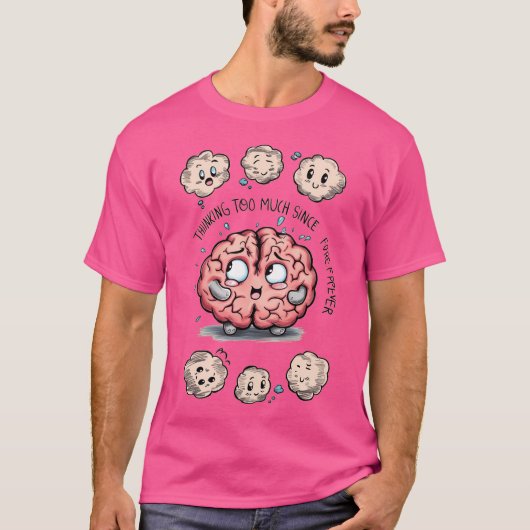 不安な脳 Tシャツ (正面)