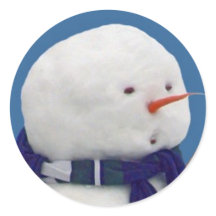 不安な雪だるまセルフィー