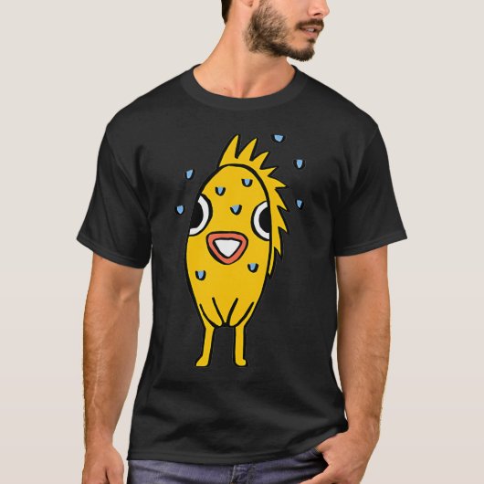 不安な魚 Tシャツ (正面)