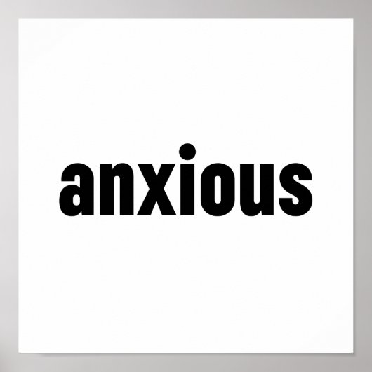 不安な ポスター (正面)