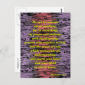 不安になりすぎないで (ゆがんだ) - ポストカード (正面/裏面)